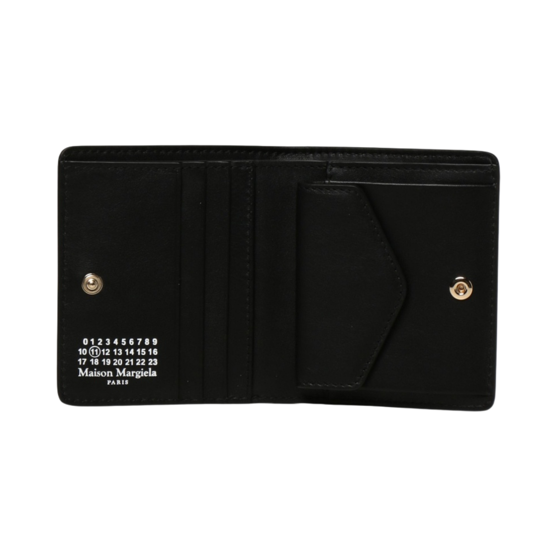 메종 마르지엘라 스티치 카프스킨 반지갑 블랙(Maison Margiela Stitch Calfskin Bi-Fold Wallet Black) - 2