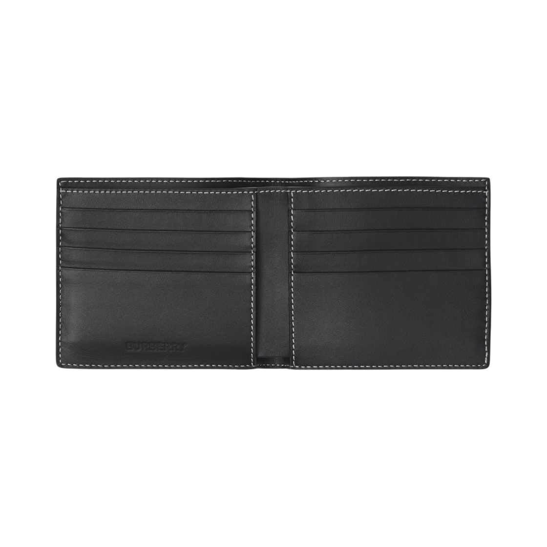 버버리 지오메트릭 체크 인터네셔널 반지갑 다크 버치 브라운(Burberry Geometric Check International Bifold Wallet Dark Birch Brown) - 2