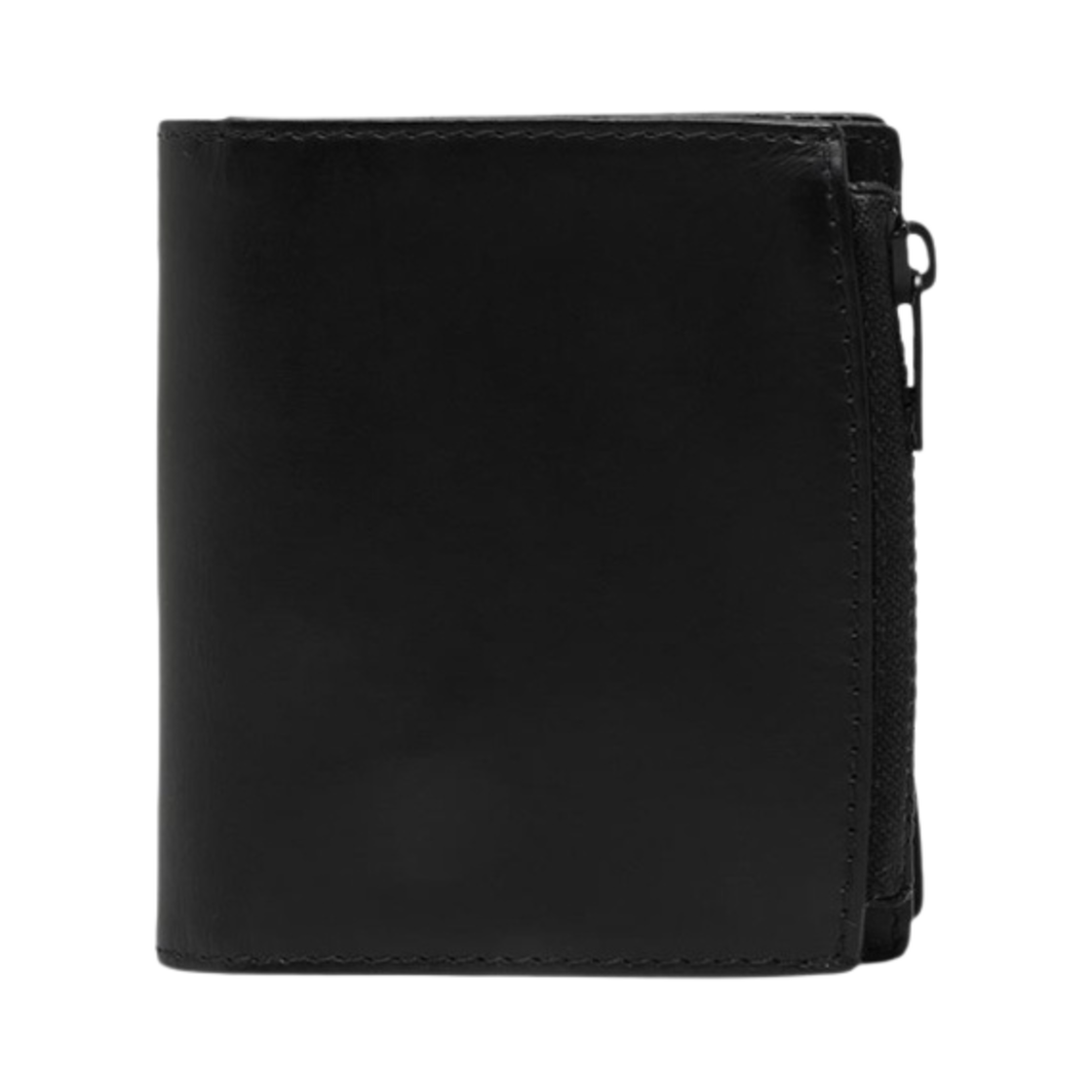 S35UI0438PS935T8013 Maison Margiela Medium Fold-Out Leather Zipped Wallet Black