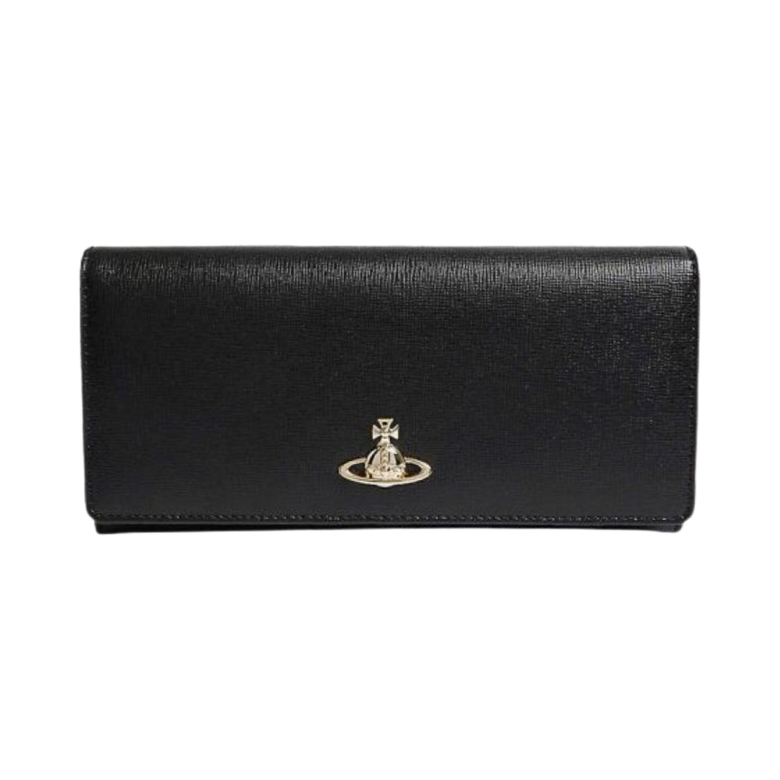 비비안 웨스트우드 사피아노 빅토리아 클래식 장지갑 블랙(Vivienne Westwood Saffiano Victoria Classic Long Wallet Black)