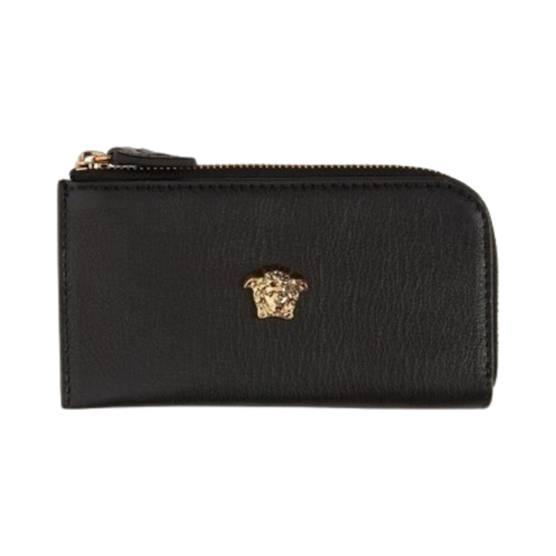 베르사체 메두사 지퍼 카드 홀더 블랙(Versace Medusa Zip Card Holder Black)