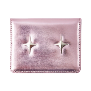 For Appeal Sparkle Star Card Wallet Metal Pink