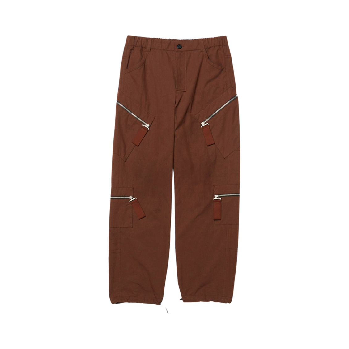 자크뮈스 르 카고 마로네 지퍼 카고 팬츠 브라운(Jacquemus Le Cargo Marrone Zipped Cargo Pants Brown) - 1