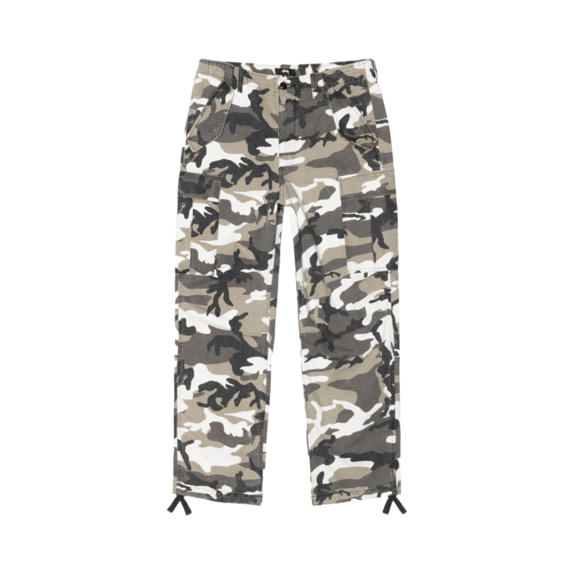 116668 Stussy Ripstop Military Cargo Pants Ripstop Snow Camo - 대표 이미지 #1