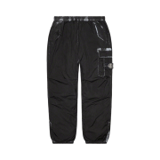 Supreme x Stone Island Painted Camo Nylon Cargo Pants Black - 20FW