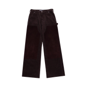 The Museum Visitor Corduroy Suede Carpenter Pants Brown