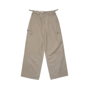 Haleine Carpenter Cargo Cotton Pants Beige (VB308)