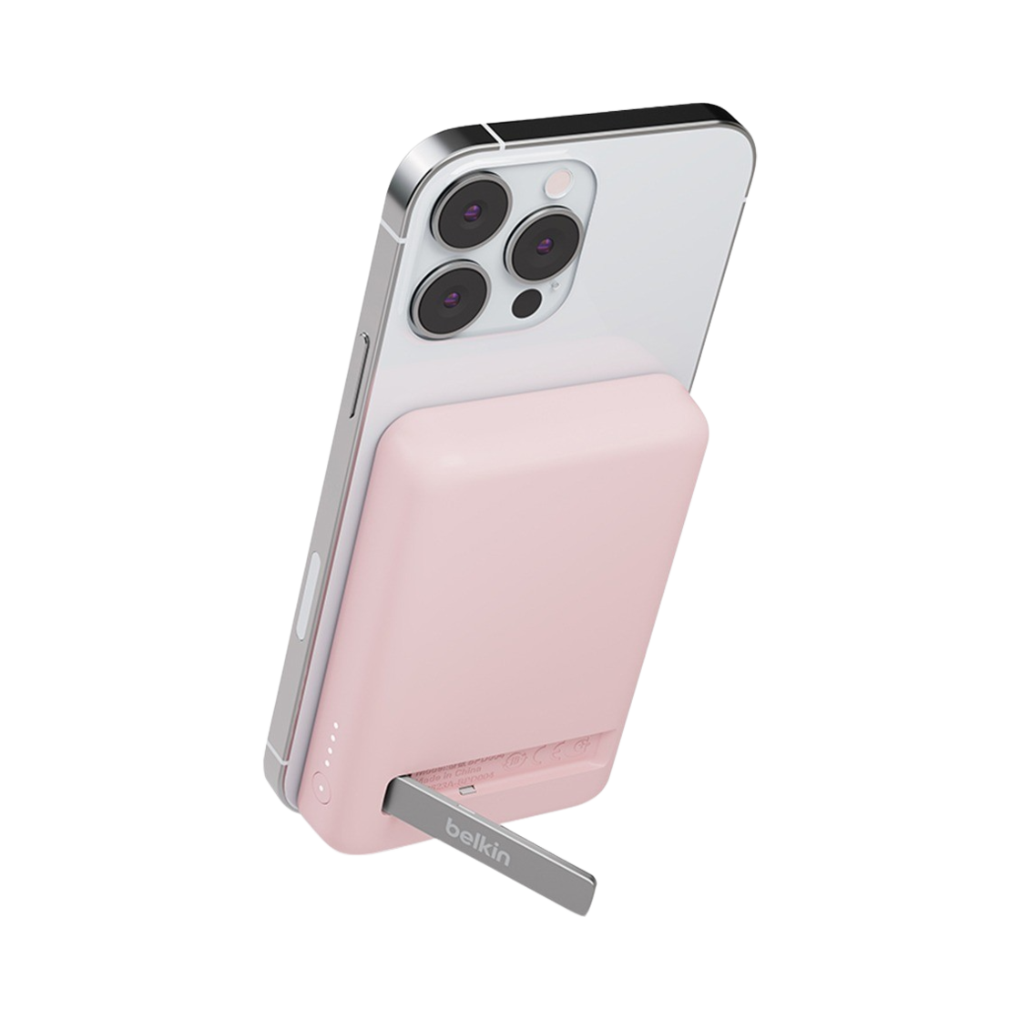 벨킨 5000mAh 맥세이프 마그네틱 무선 충전 보조배터리 BPD004bt 핑크