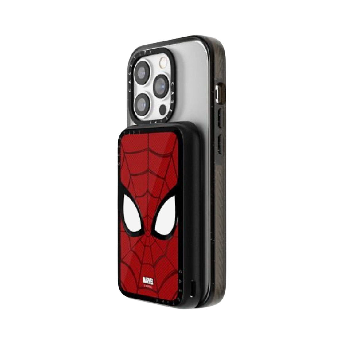 케이스티파이 x 마블 스파이더맨 마스크 맥세이프 파워스루 파워 뱅크 블랙(Casetify x Marvel Spider-Man Mask Magasafe PowerThru Power Bank Black) - 3