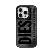 Casetify x Diesel iPhone Black Oxidized Biscotto Magsafe Mirror Case Silver Mirror Black Bumper