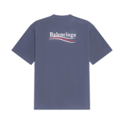 Balenciaga Political Campaign Large Fit T-Shirt Blue