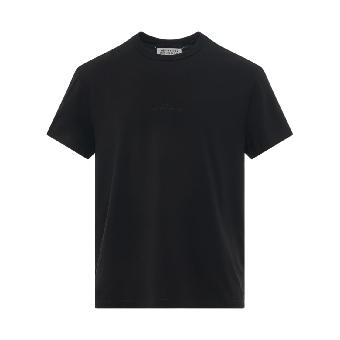 메종 마르지엘라 뉴메릭 로고 마코 코튼 티셔츠 블랙(Maison Margiela Numeric Logo Mako Cotton T-Shirt Black) - 1