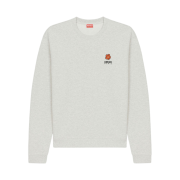 Kenzo Boke Flower Crest Sweatshirt Pale Grey