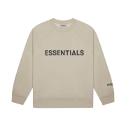 Essentials 3D Silicon Applique Crewneck Olive/Khaki - 20FW