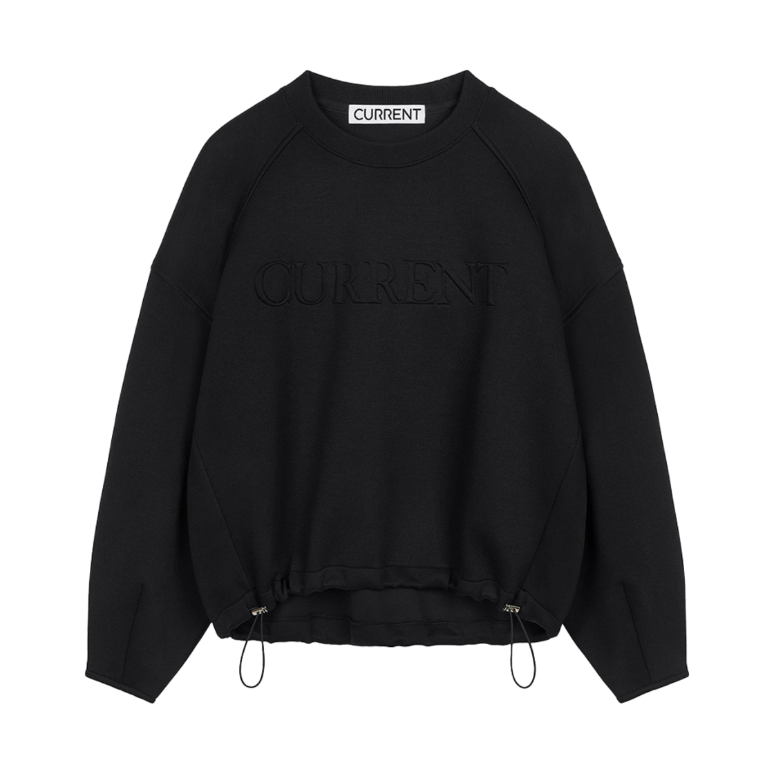CMSFCTLW05EBKA Current Neoplan Logo Embossed Sweatshirt Black
