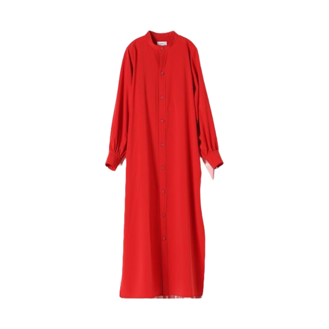 (W) 하이크 맥시 셔츠 드레스 레드((W) Hyke Maxi Shirt Dress Red)