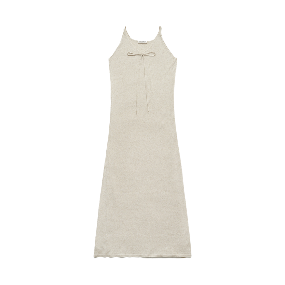 FV25B_OP02NI000 FARVEN Tate Linen Long Dress Natural Ivory