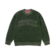 Supreme Contrast Arc Sweater Olive - 24SS