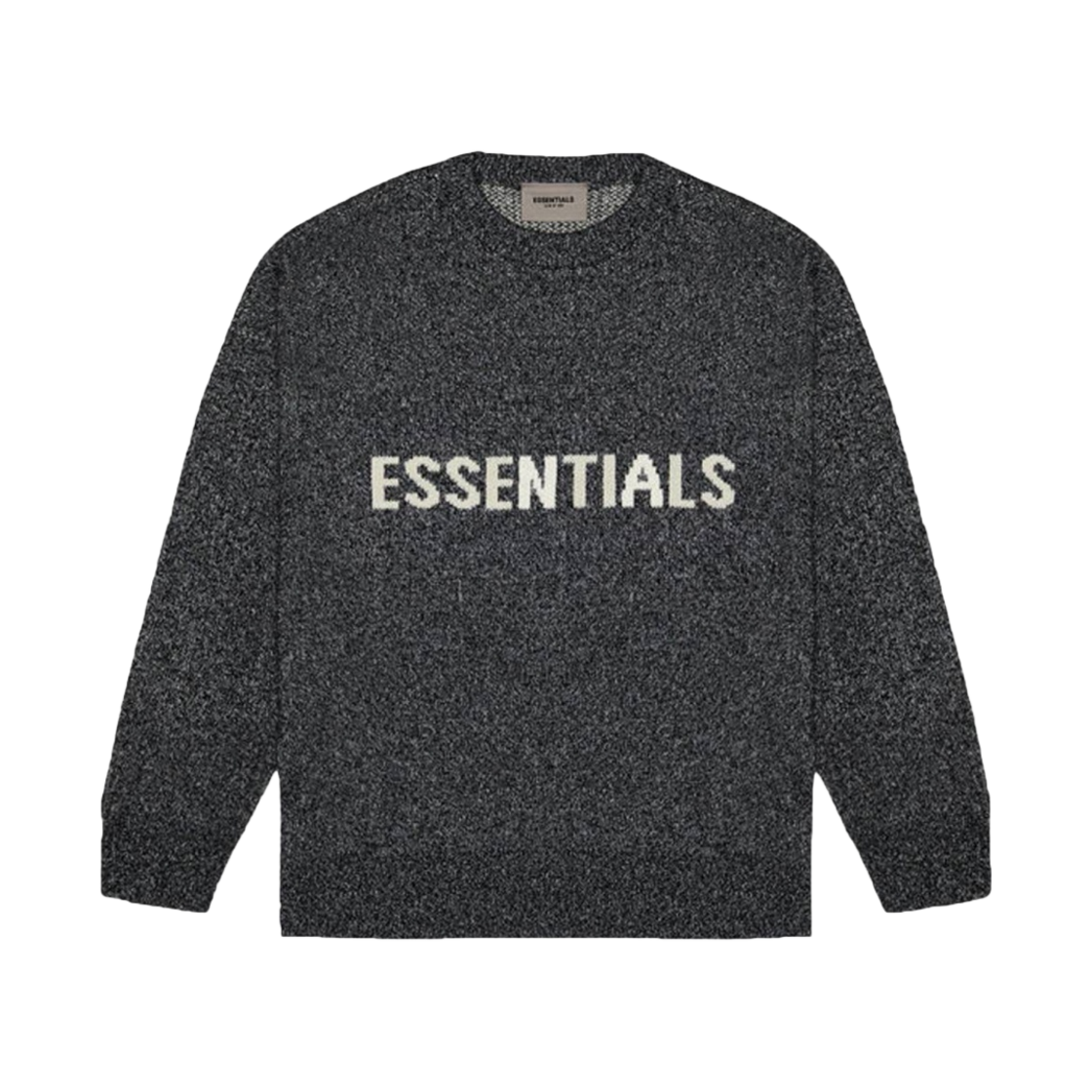 에센셜 니트 스웨터 블랙 멜란지 - 20SS