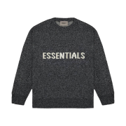 Essentials Knit Sweater Black Melange - 20SS