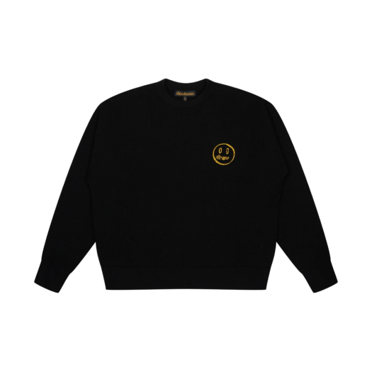 Drew House Sketch Mascot Waffle Sweater Black Drew House Sketch Mascot Waffle Sweater Black