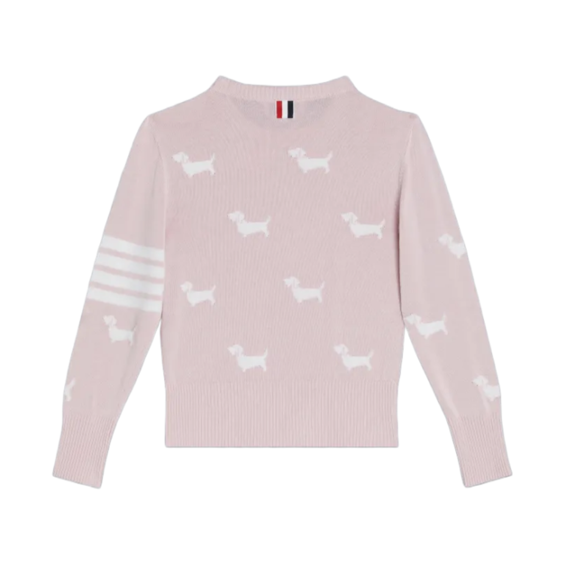 (키즈) 톰브라운 코튼 사선 헥터 풀오버 라이트 핑크((Kids) Thom Browne Cotton 4-Bar Hector Pullover Light Pink) - 2