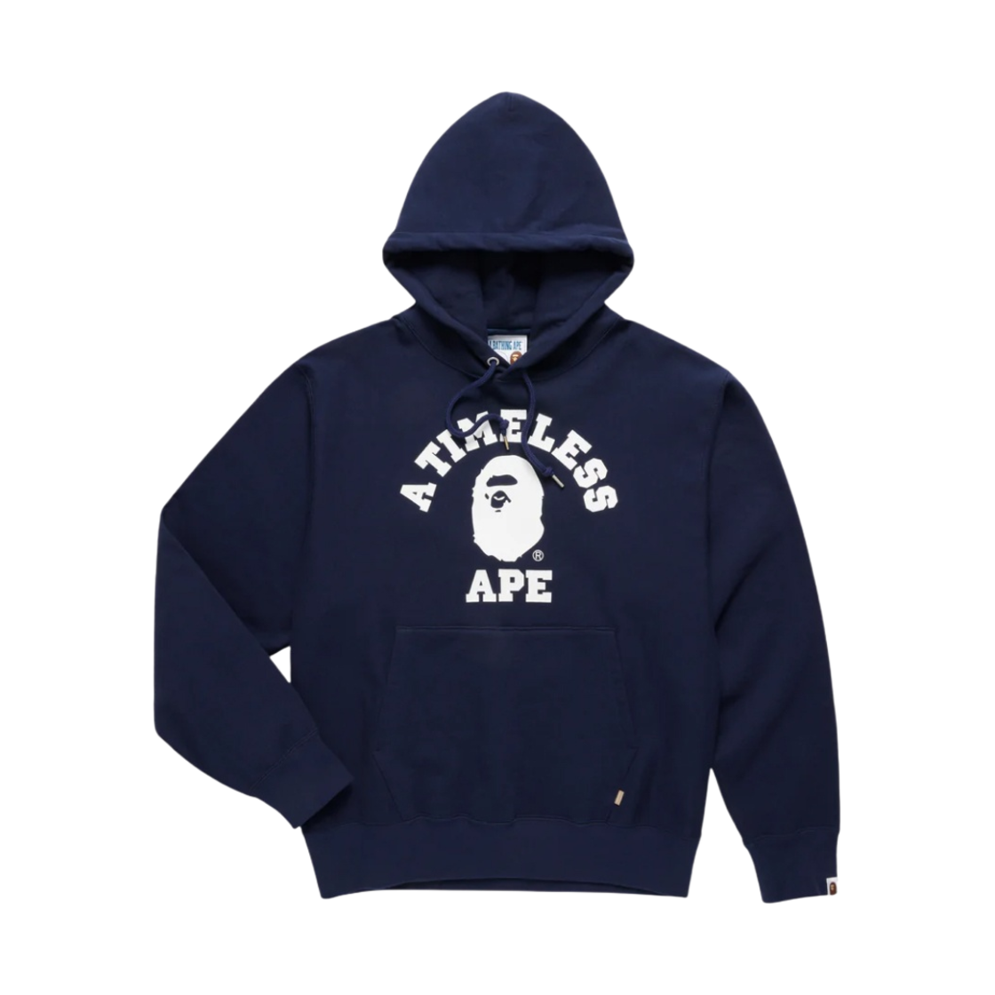 베이프 x JJJ자운드 릴렉스드 클래식 컬리지 풀오버 후드 네이비(BAPE x JJJJound Relaxed Classic College Pullover Hoodie Navy)