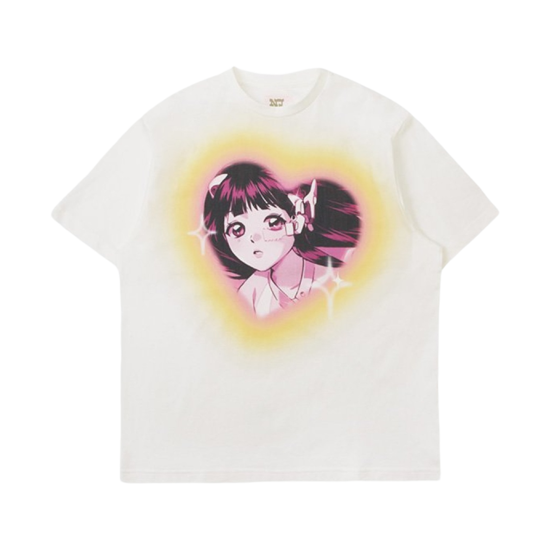 - NewJeans Get Up Short Sleeve T-Shirt Hanni White