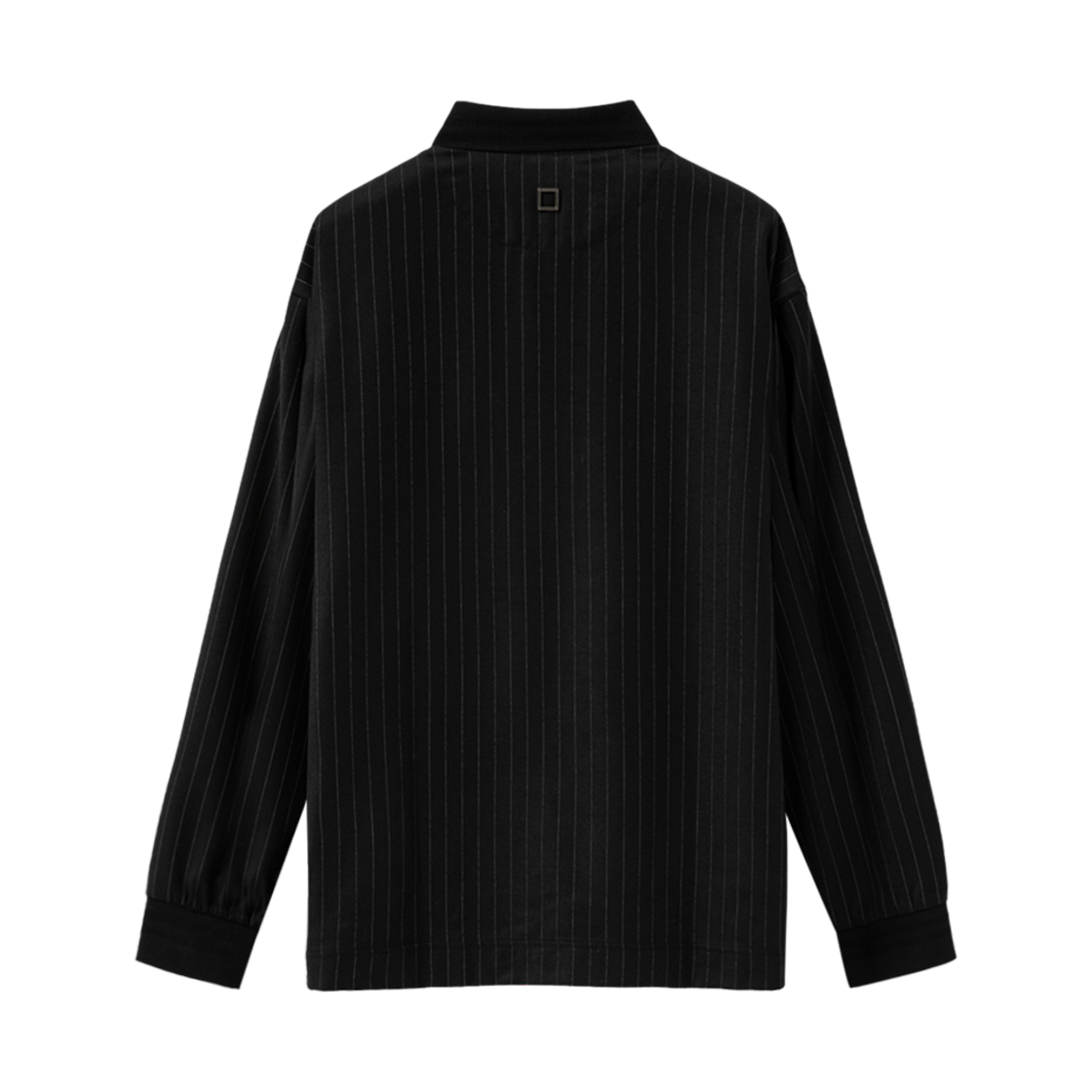 우영미 핀 스트라이프 럭비 티셔츠 블랙 - 24FW(Wooyoungmi Pink Stripe Rugby T-Shirt Black - 24FW) - 2