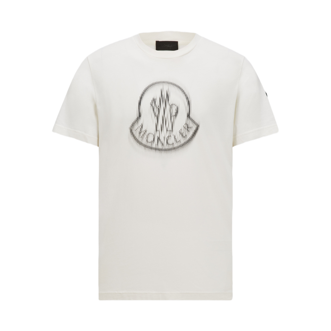 몽클레르 블러드 로고 코튼 티셔츠 화이트 - 25SS(Moncler Blurred Logo Cotton T-Shirt White - 25SS)
