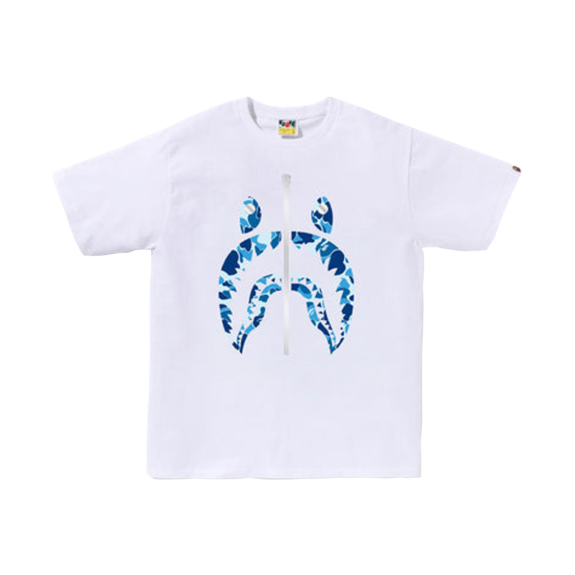 - BAPE ABC Camo Shark T-Shirt White Blue