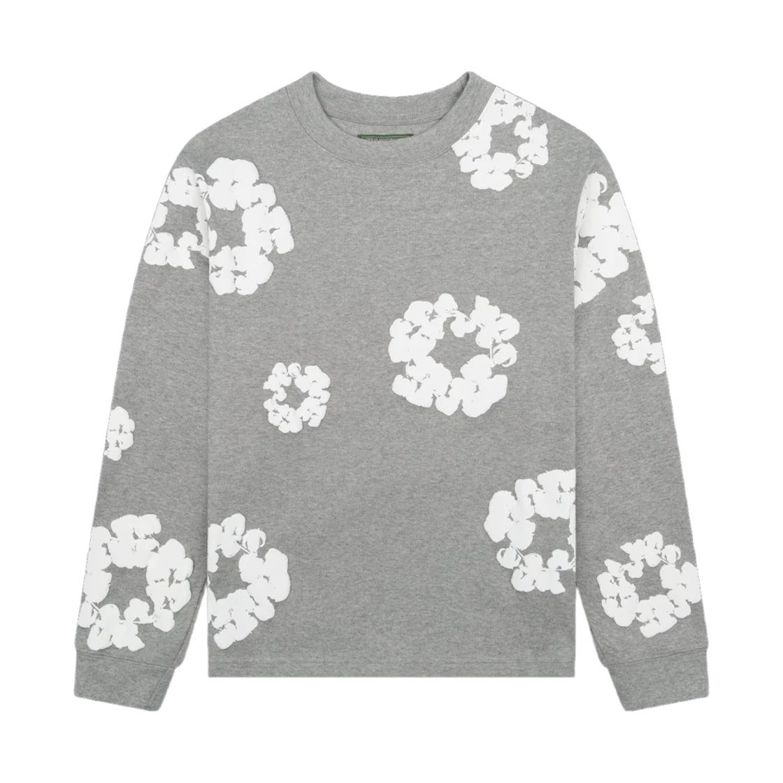 Denim Tears Denim Tears Long Sleeve Cotton Wreath T-Shirt Grey · L