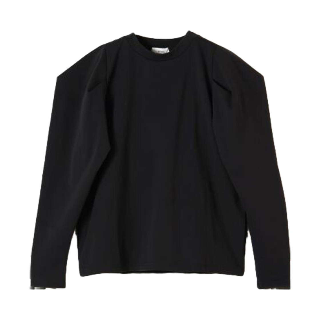 (W) 하이크 텍스브리드 파워 숄더 탑 블랙((W) Hyke Texbrid Power Shoulder Top Black)