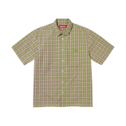 Supreme Loose Fit Mini Plaid S/S Shirt Green - 24SS