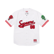 Supreme Mitchell & Ness Downtown Hell Baseball Jersey White - 23FW