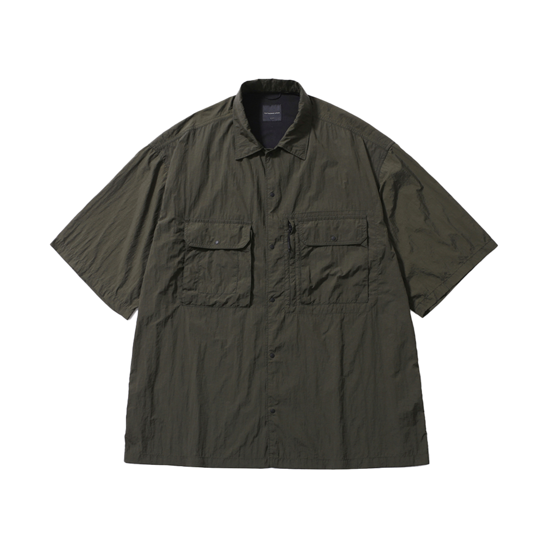 PMF025-02HS03-O [SS25] moif Hiker Half Shirt Olive Brown