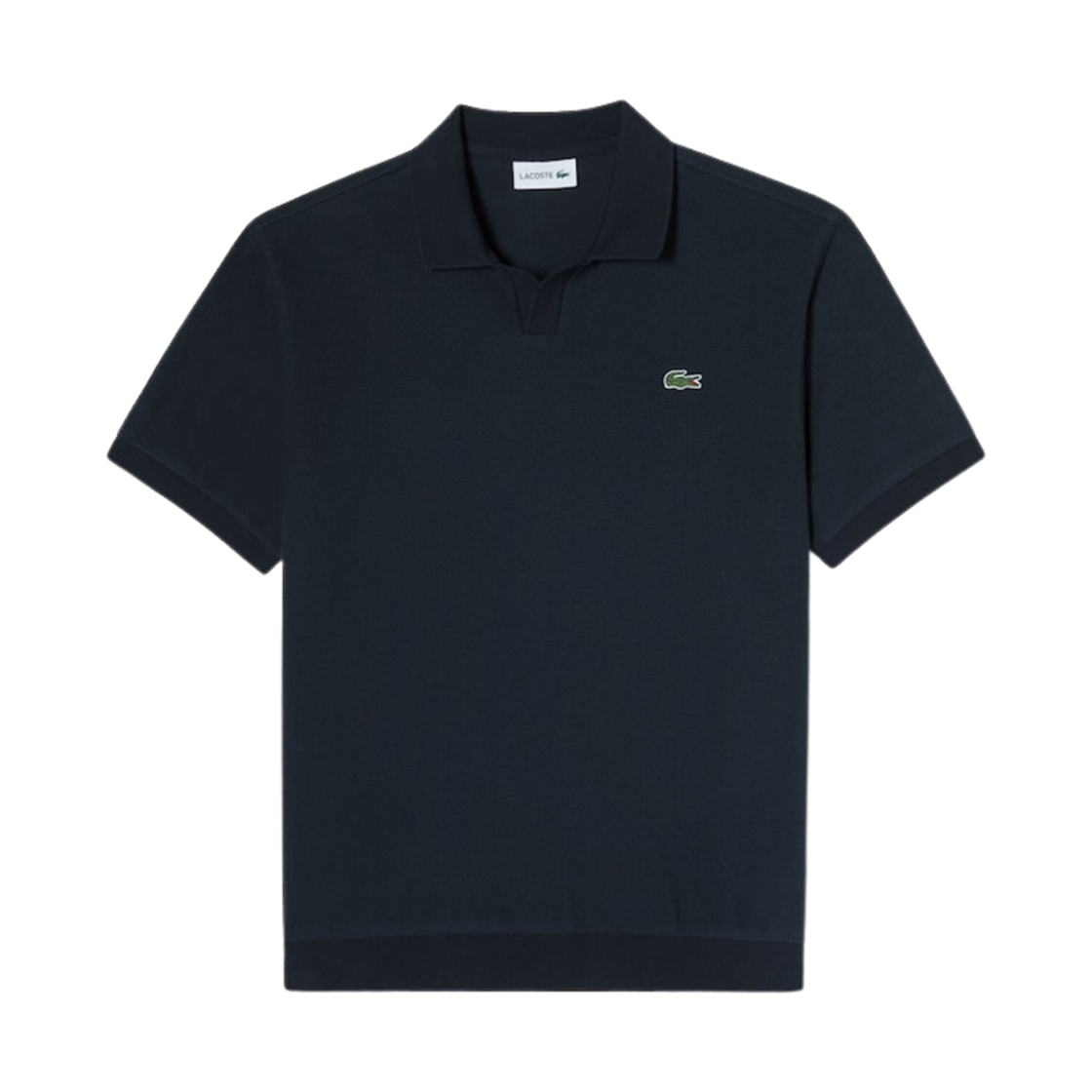 라코스테 스트럭쳐 오픈 칼라 폴로 네이비 블루(Lacoste Structure Open Collar Polo Navy Blue) - 1