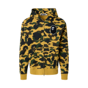 BAPE 1st Camo Full Zip Hoodie Yellow