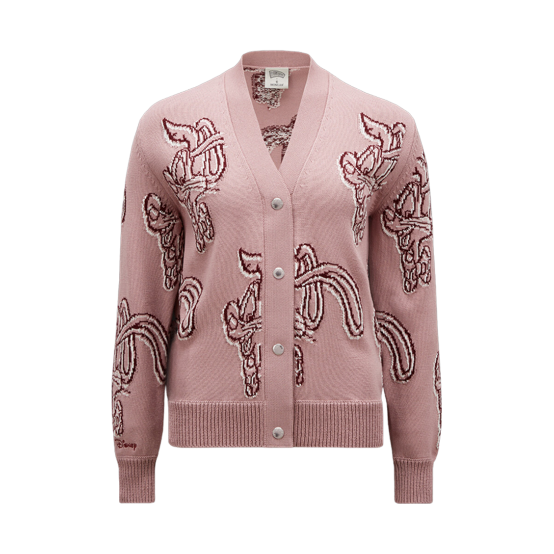 (W) 몽클레르 코튼 가디건 핑크 - 23SS((W) Moncler Cotton Cardigan Pink - 23SS) - 1