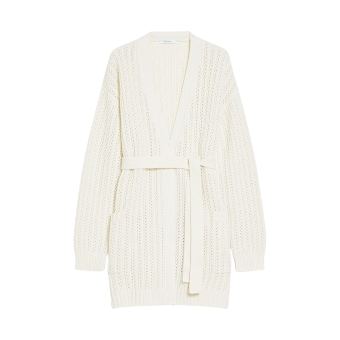 BALZAC-001 (W) Max Mara Balzac Wool Cardigan Vanilla