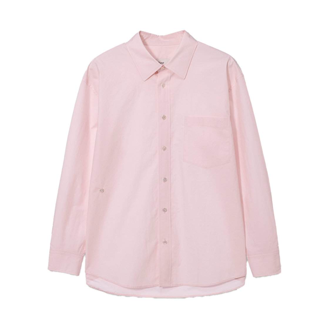 던스트 유니섹스 페이퍼리 코튼 오버사이즈 셔츠 소프트 핑크(Dunst Unisex Paperly Cotton Oversized Shirt Soft Pink)