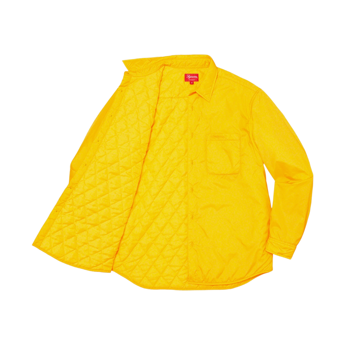 슈프림 나일론 필드 셔츠 옐로우 - 22FW(Supreme Nylon Filled Shirt Yellow - 22FW) - 2