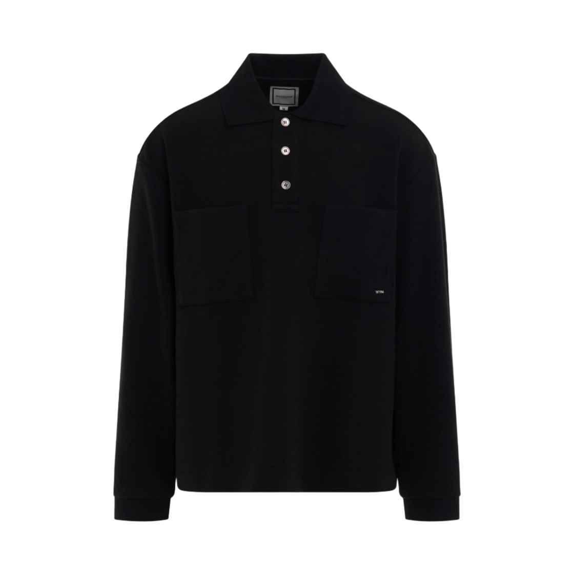 完売品 Wooyoungmi Long Sleeve Patch Polo WOOYOUNGMI Long Sleeve Patch Polo in Black for Men | Lyst