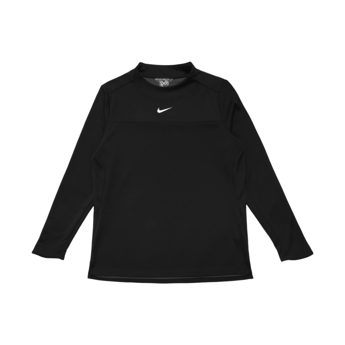 (W) 말본 골프 x 나이키 드라이핏 UV 클럽 크루 탑 블랙((W) Malbon Golf x Nike Dri-Fit UV Club Crew Top Black) - 1