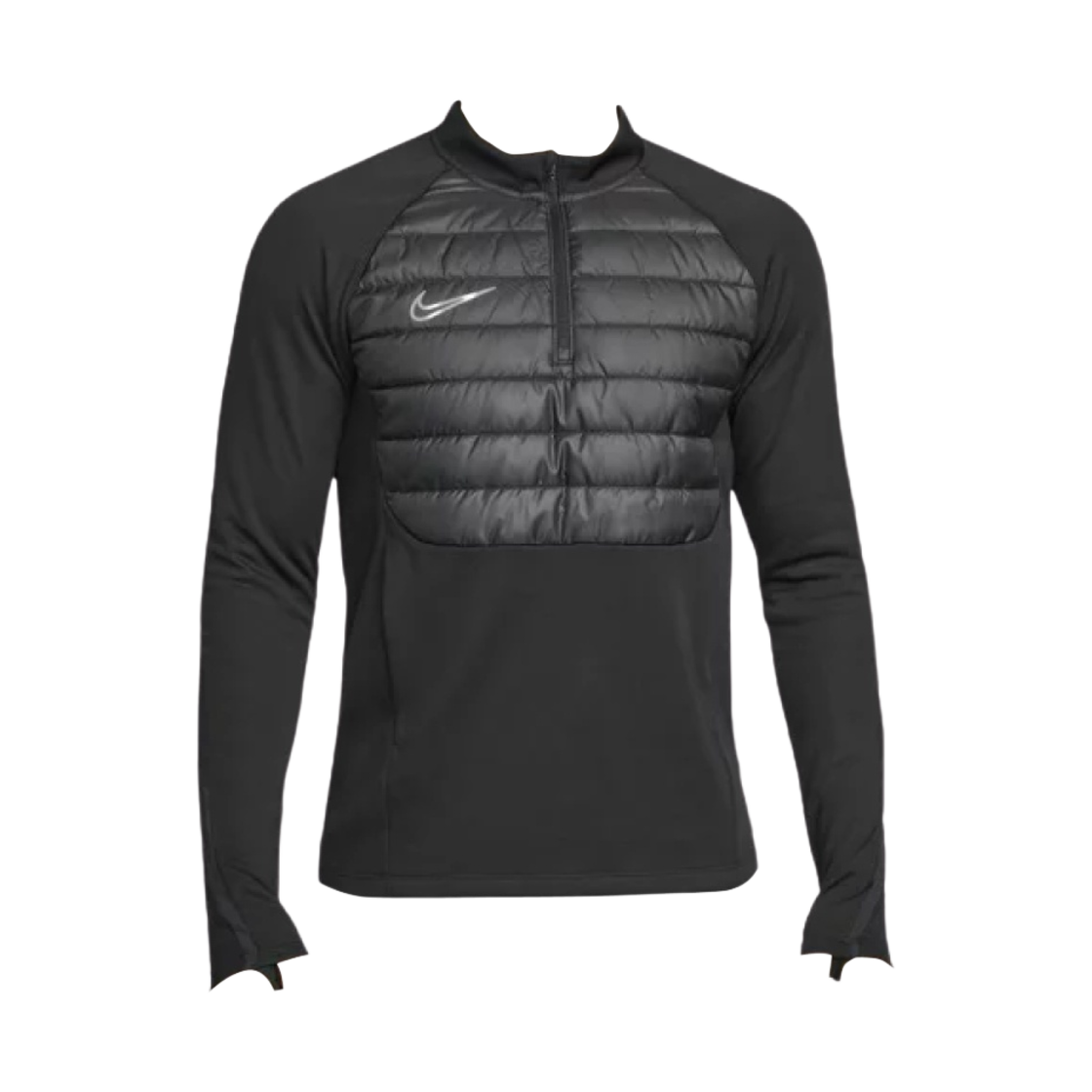 FB6817-010 Nike Therma-Fit Academy Winter Warrior Half Zip Top Black - Asia