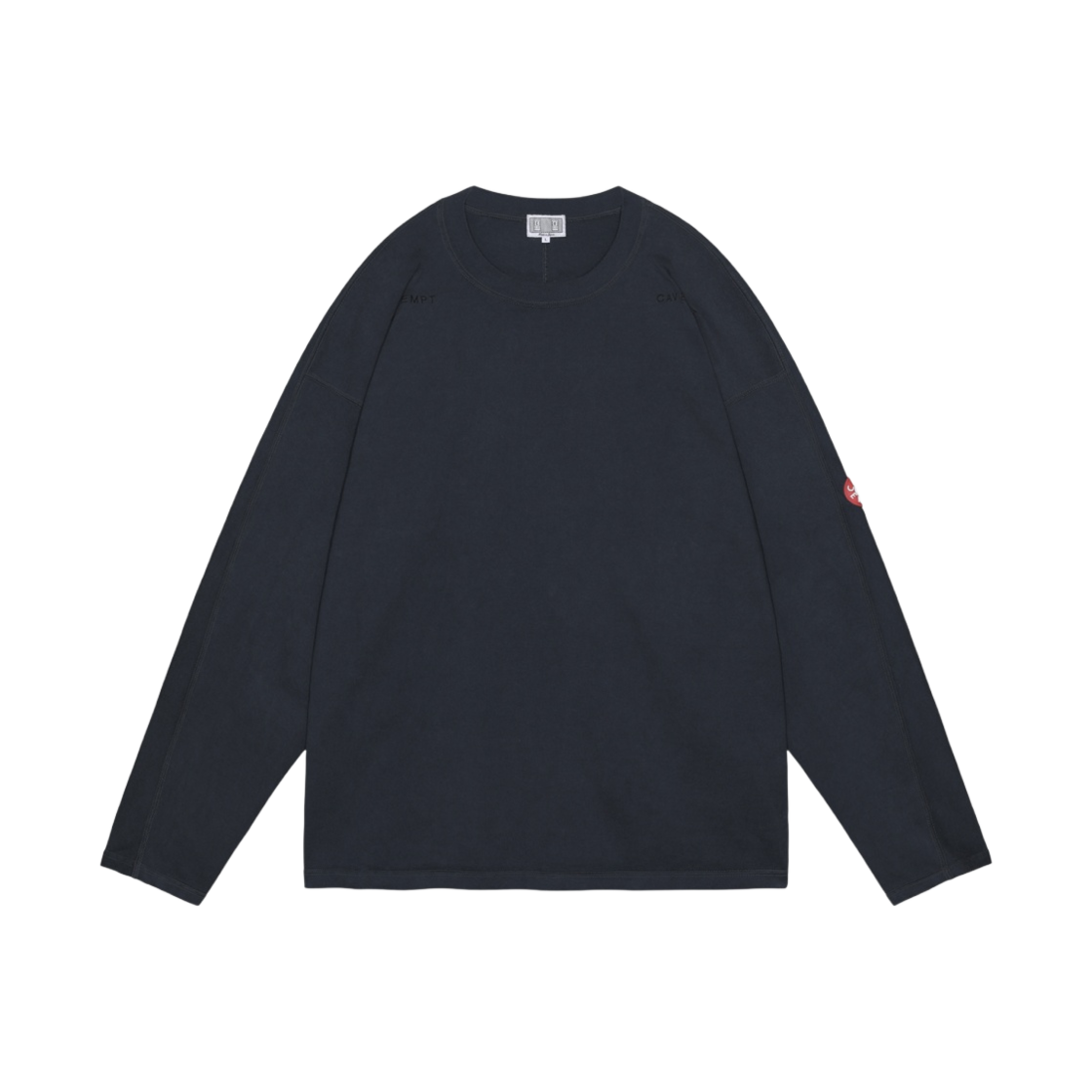 - Cav Empt Overdye Forward Line Heavy Long Sleeve T-Shirt Black - 24SS