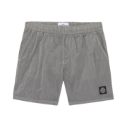 Stone Island B100009 Nylon Metal in Econyl Pocket Details Regular Fit Swim Trunks Pearl Grey - 25SS
