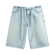 Zara x Twojeys Baggy Fit Bermuda Shorts Limited Edition Light Blue