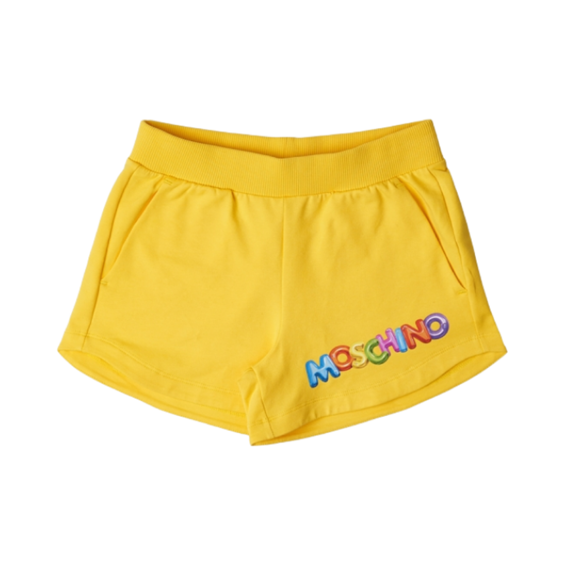 (키즈) 모스키노 인플레이터블 로고 쇼츠 옐로우((Kids) Moschino Inflatable Logo Shorts Yellow)