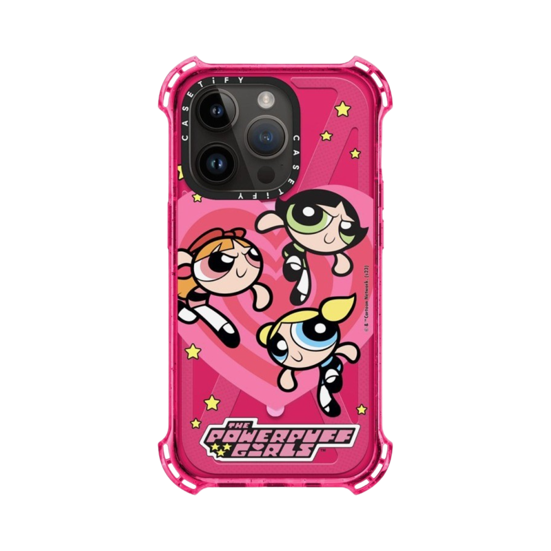케이스티파이 x 파워퍼프걸 아이폰 하트 바운스 케이스 반투명 버블검(Casetify x The Powerpuff Girls iPhone Heart Bounce Case Sheer Bubblegum) - 3